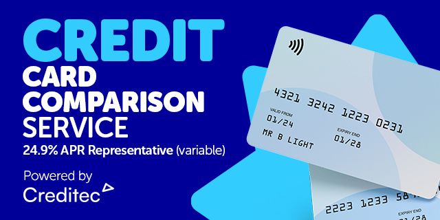 Creditec card comparison service blue light card offer for Retired Teachers